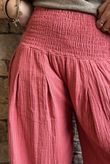 Annie Cushion Cotton Cuff Barrel Pant Rhubarb Rose
